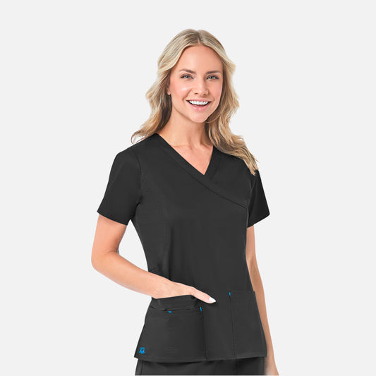 Maevn Blossom 1102 Mock Wrap Top
