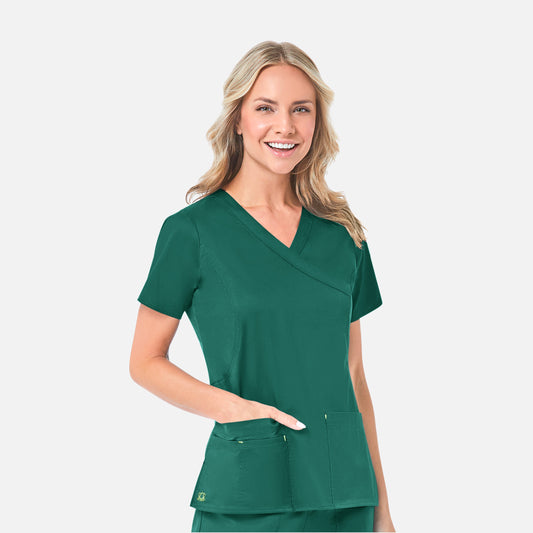 Maevn Blossom 1102 Mock Wrap Top