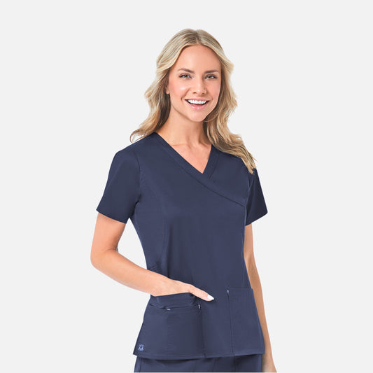Maevn Blossom 1102 Mock Wrap Top