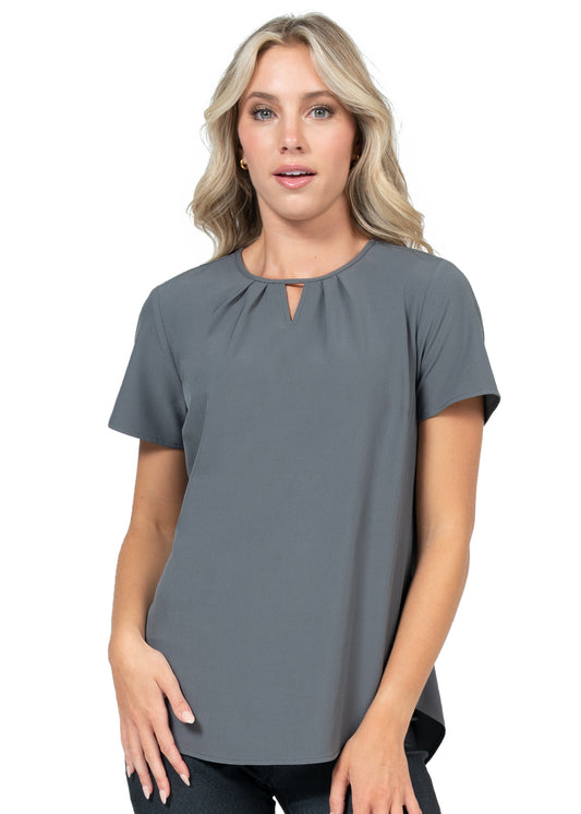 Zavaté Hospitality 1127 Key-Hole Stretch Blouse
