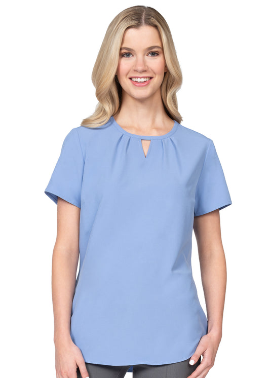 Zavaté Hospitality 1127 Key-Hole Stretch Blouse