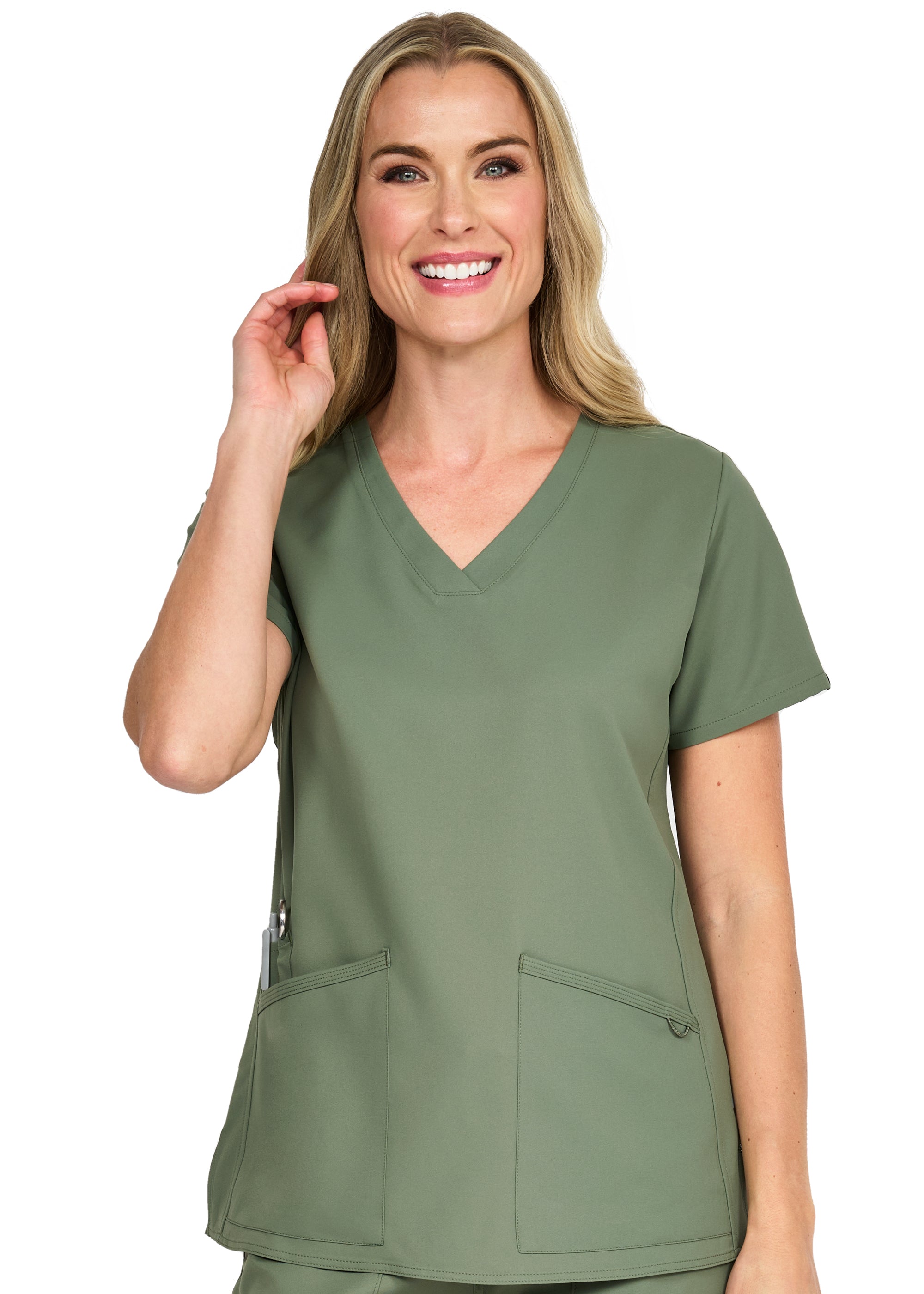Zavaté Studio Women's 1165 Focus V-Neck Top – The Uniform Shoppe