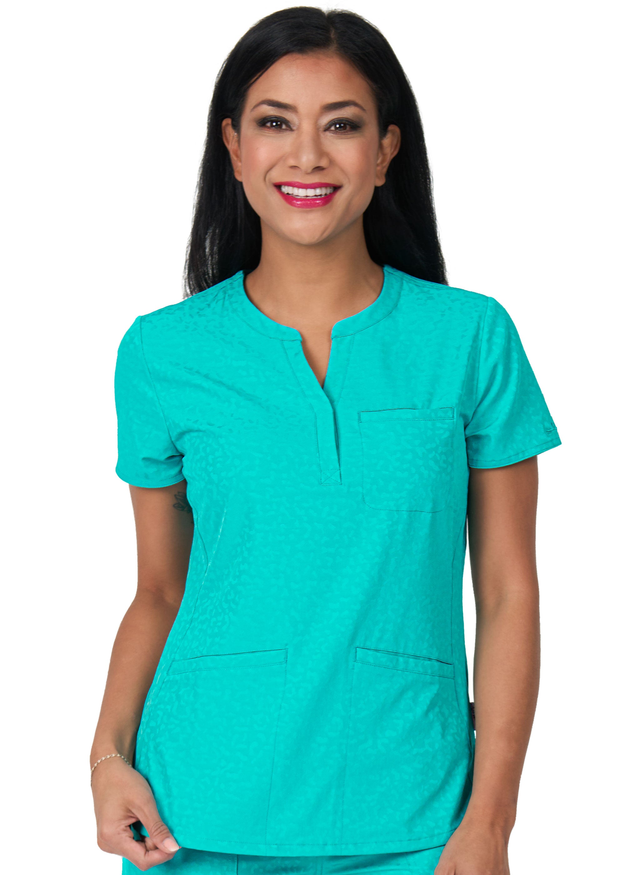 Zavaté Ava Therese Women's 1171 Lynx Jacquard Top – The Uniform Shoppe