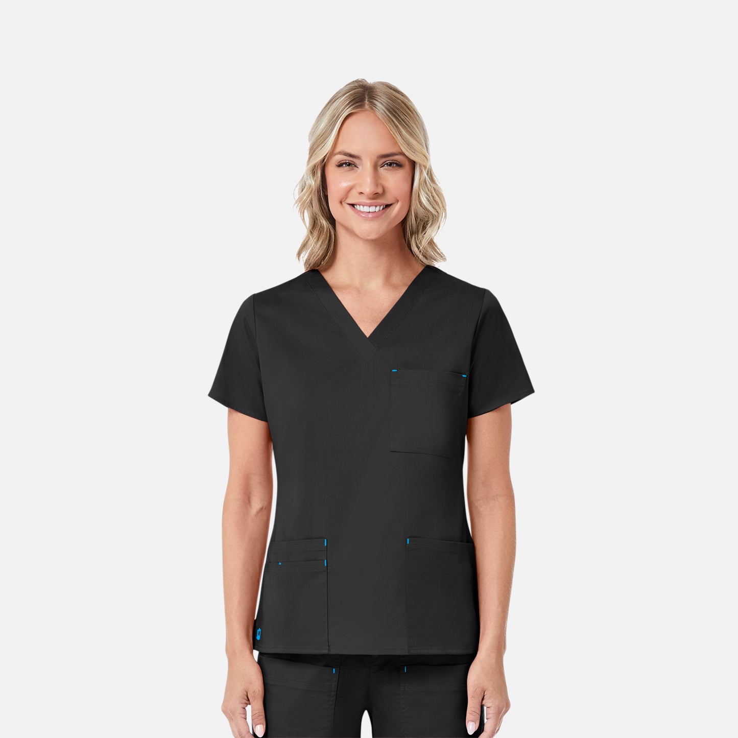 Maevn Blossom 1202 3 Pocket V-Neck Top