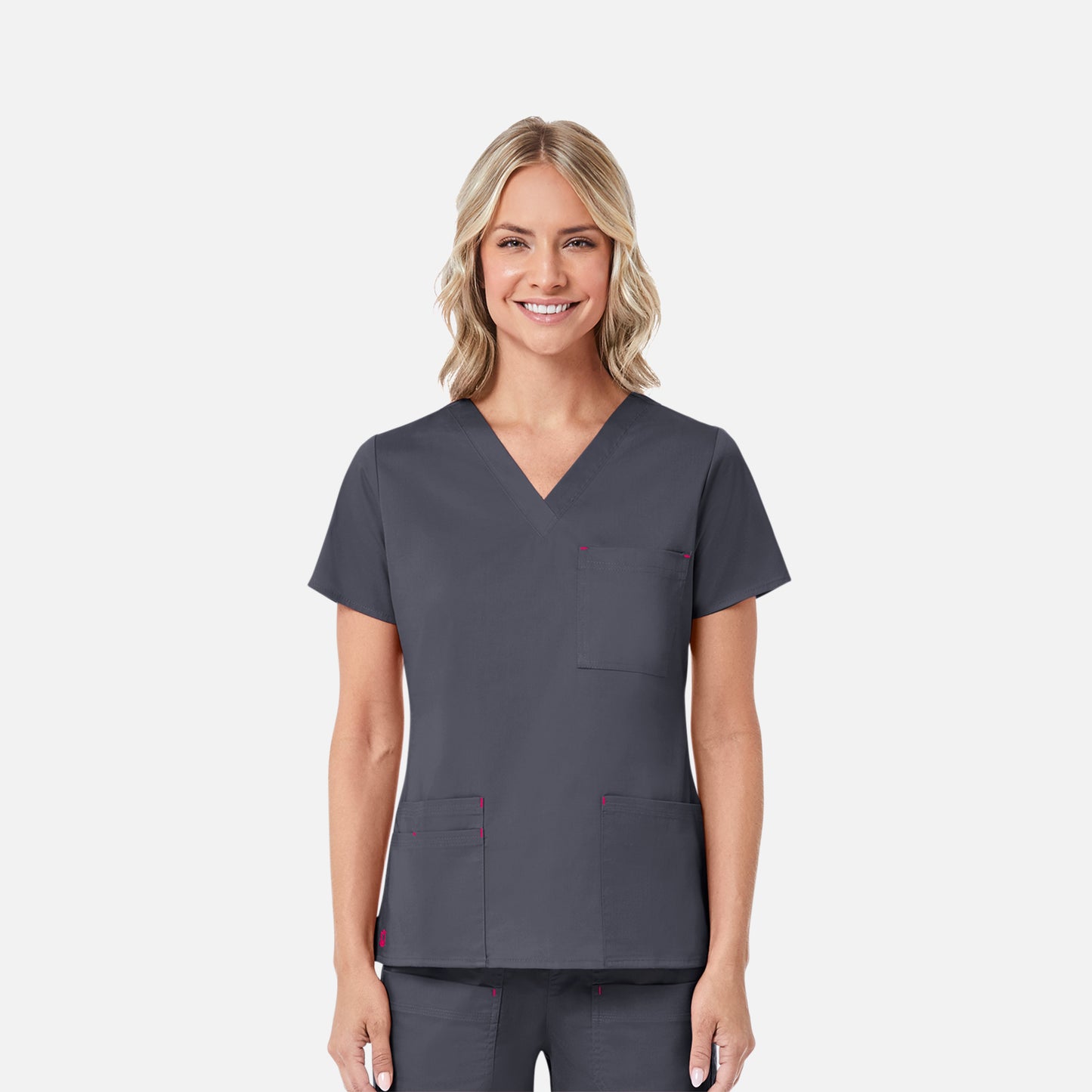 Maevn Blossom 1202 3 Pocket V-Neck Top