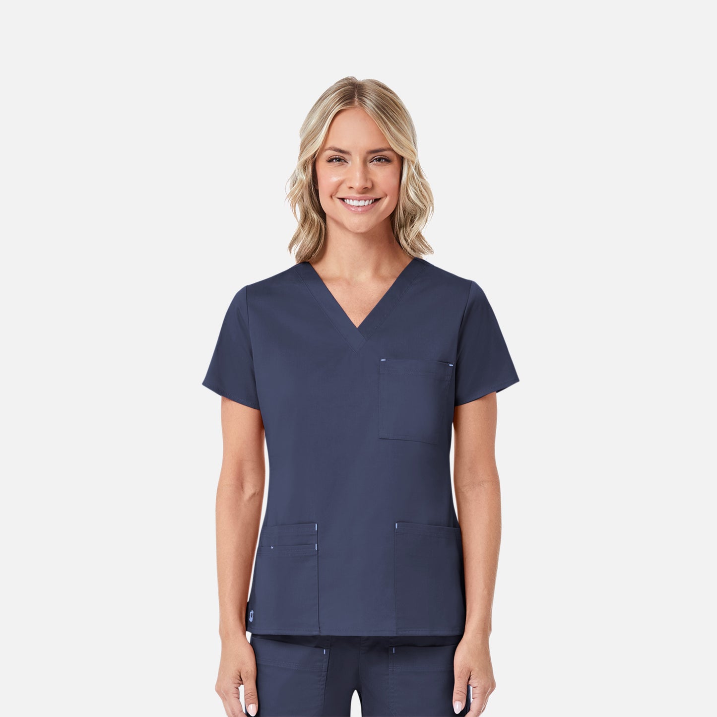 Maevn Blossom 1202 3 Pocket V-Neck Top