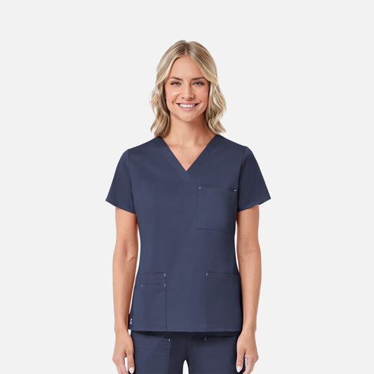 Maevn Blossom 1202 3 Pocket V-Neck Top