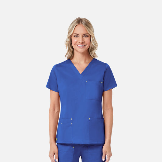 Maevn Blossom 1202 3 Pocket V-Neck Top