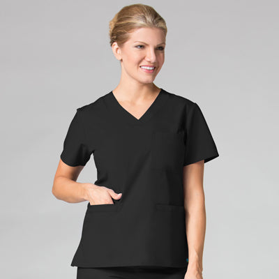 Maevn Core 1626 Curved V-Neck Top