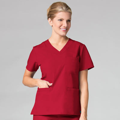 Maevn Core 1626 Curved V-Neck Top