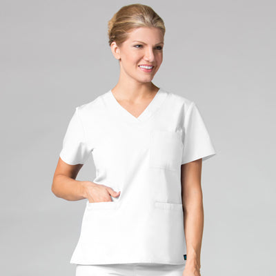 Maevn Core 1626 Curved V-Neck Top