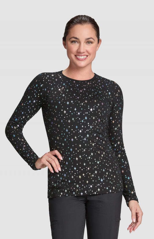 167PR-BlackIridescentTwinklePattern-XXS
