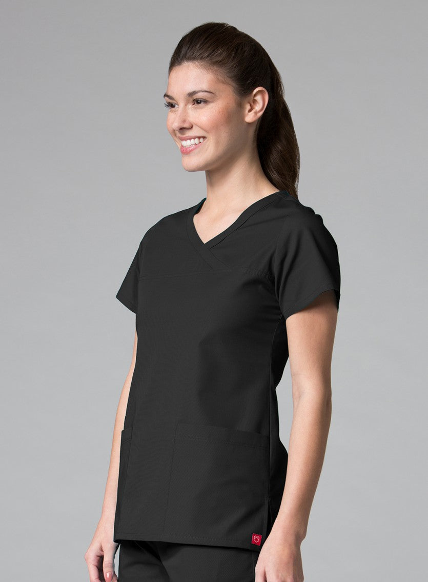 Maevn RedPanda 1726 Women's Mock Wrap Top — Clearance