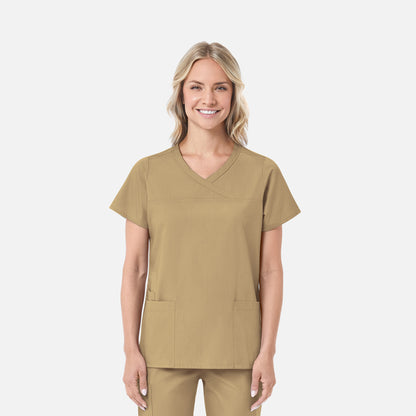 Maevn RedPanda 1726 Women’s Mock Wrap Top