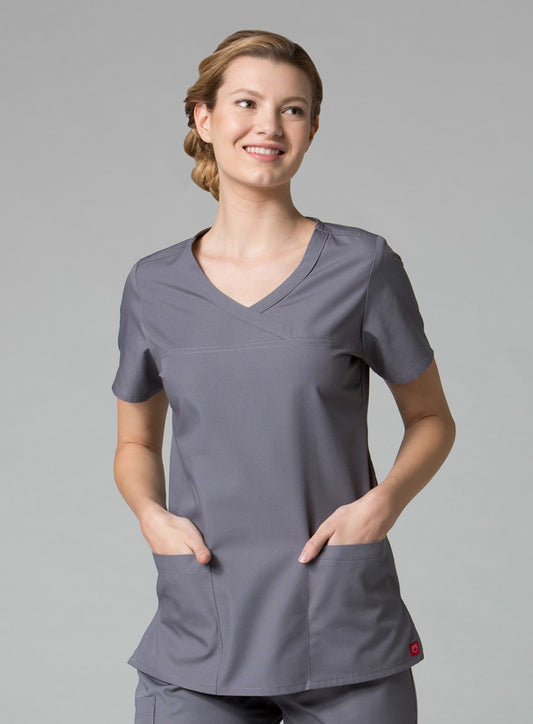 Maevn RedPanda 1726 Women's Mock Wrap Top