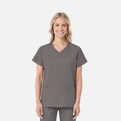 Maevn RedPanda 1726 Women’s Mock Wrap Top