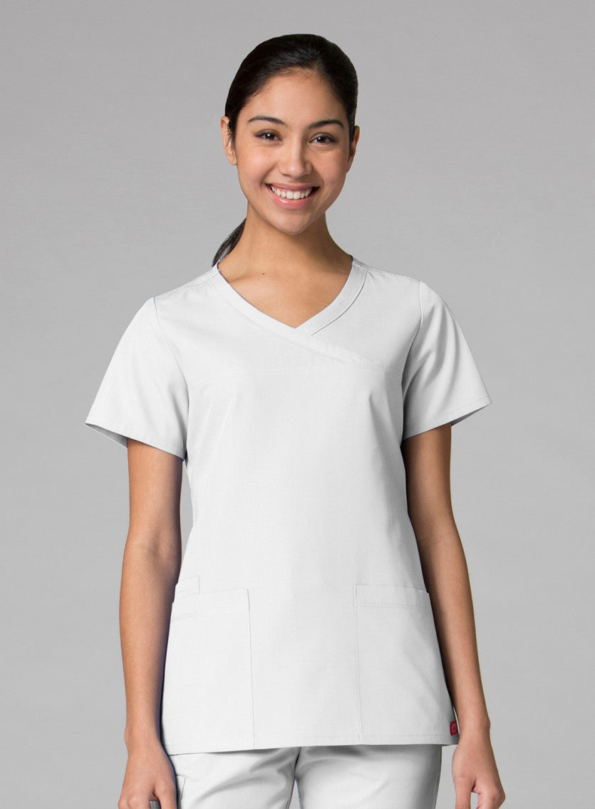 Maevn RedPanda 1726 Women's Mock Wrap Top