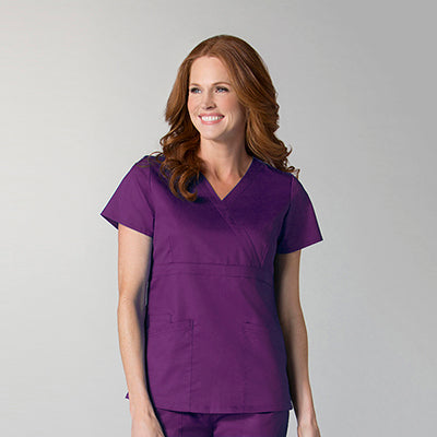 Maevn EON 1748 Women's Mock Wrap Top with Empire Waist