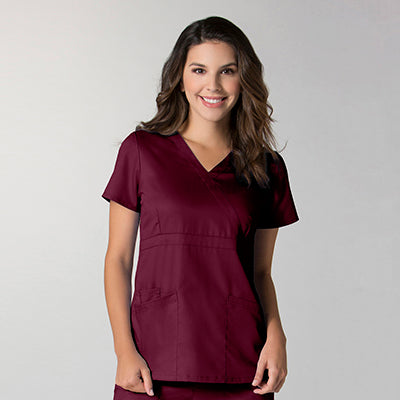 Maevn EON 1748 Women's Mock Wrap Top with Empire Waist