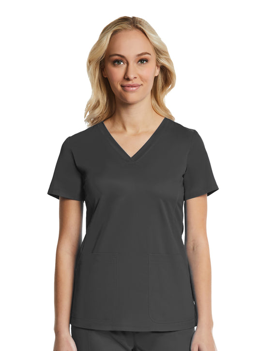 Maevn EON Sport 1768 Women's Multi-Pocket V-neck Top