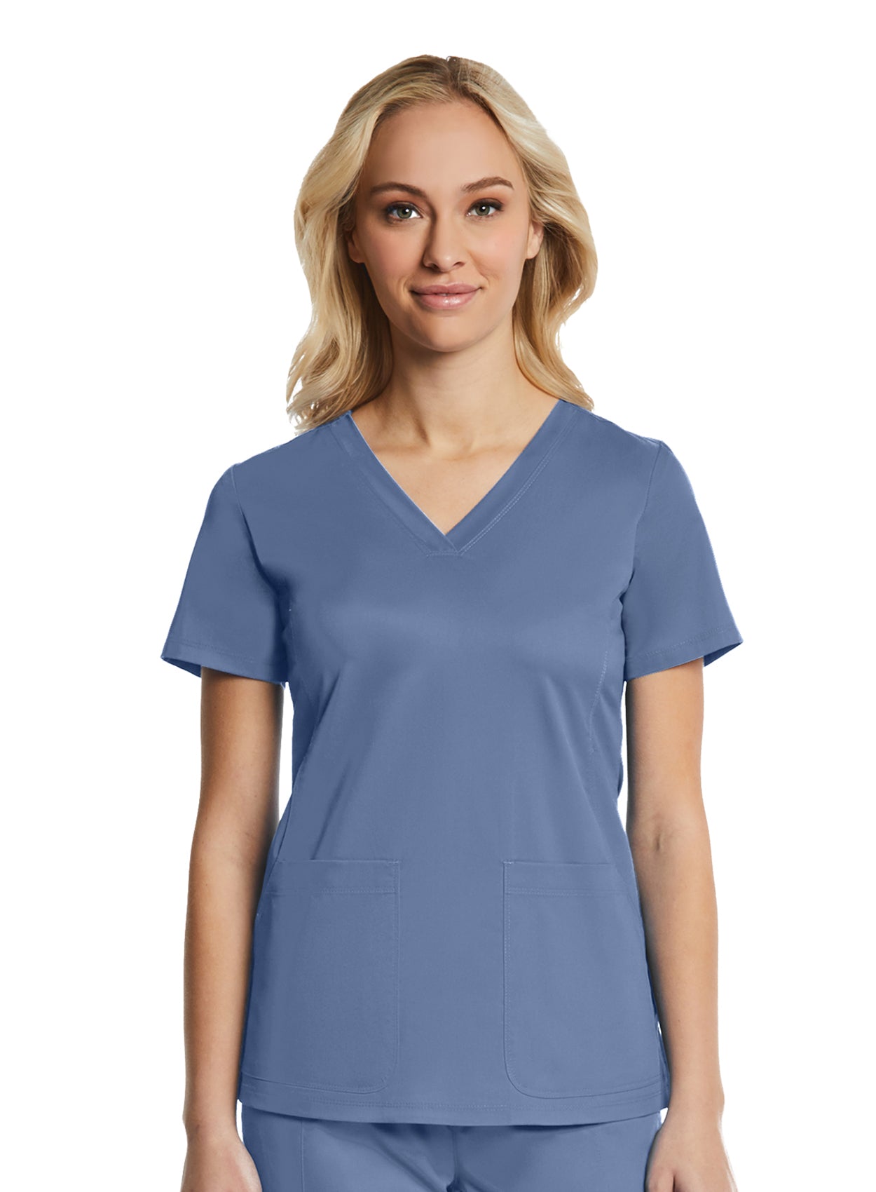 Maevn EON Sport 1768 Women's Multi-Pocket V-neck Top