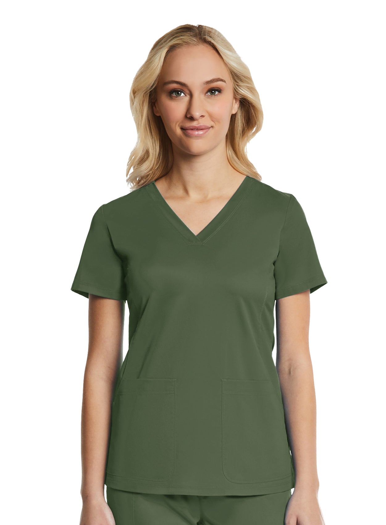 Maevn EON Sport 1768 Women's Multi-Pocket V-neck Top