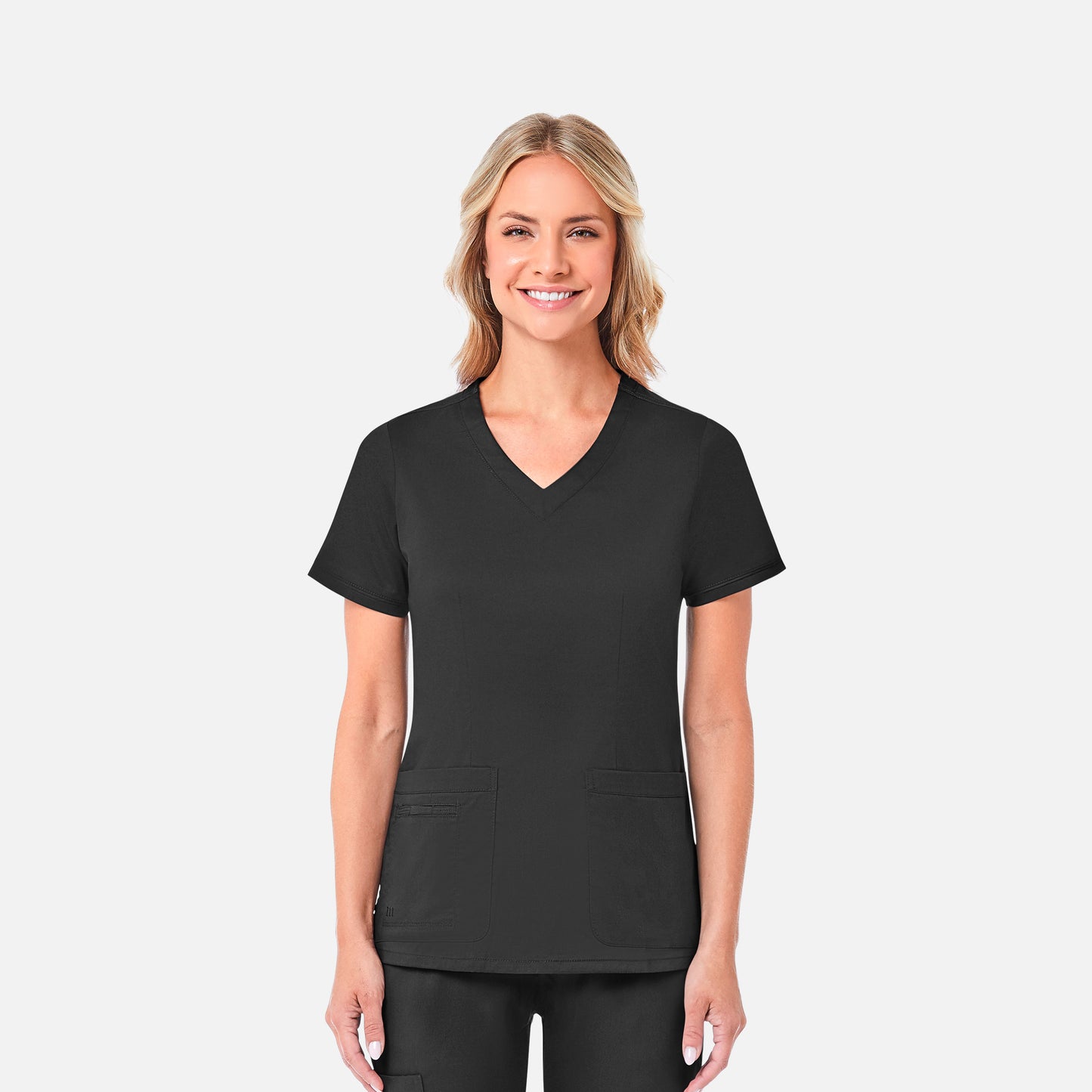 Maevn Blossom 1802 Curved V-Neck Top