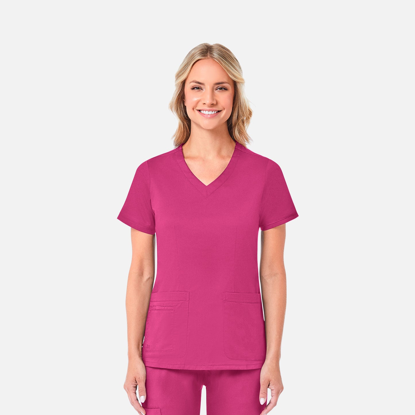 Maevn Blossom 1802 Curved V-Neck Top