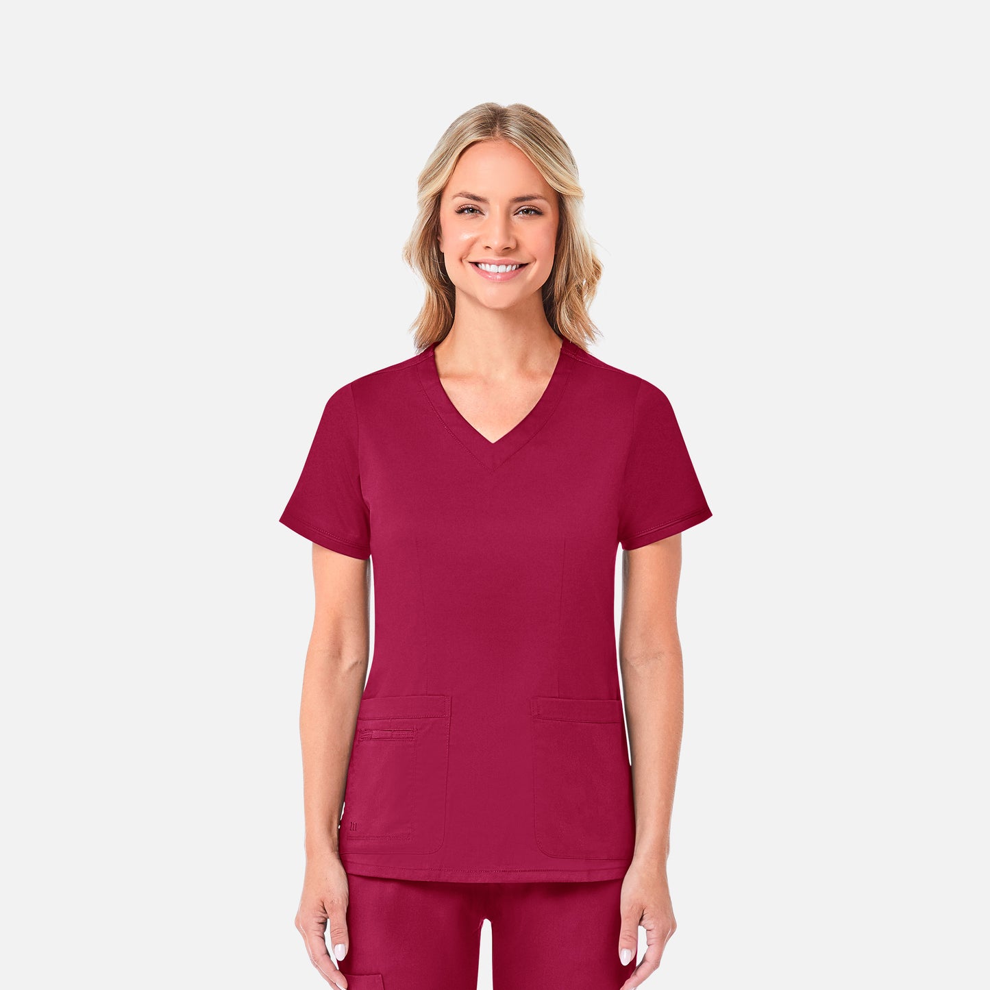 Maevn Blossom 1802 Curved V-Neck Top
