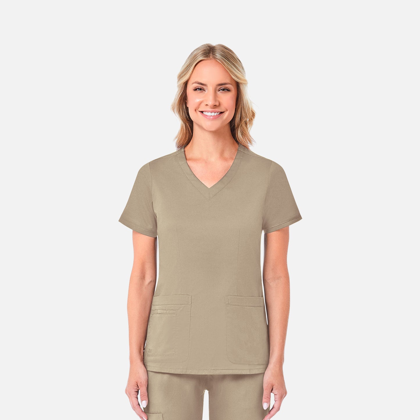 Maevn Blossom 1802 Curved V-Neck Top