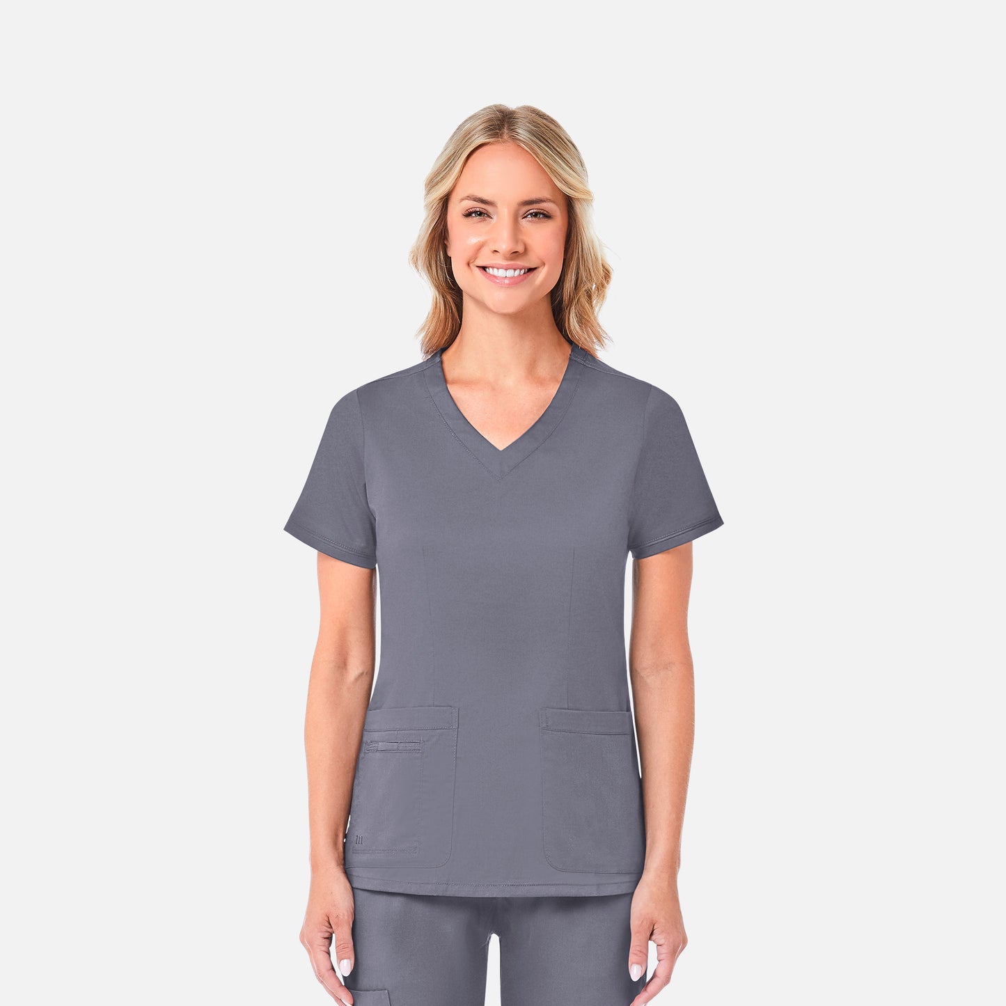 Maevn Blossom 1802 Curved V-Neck Top