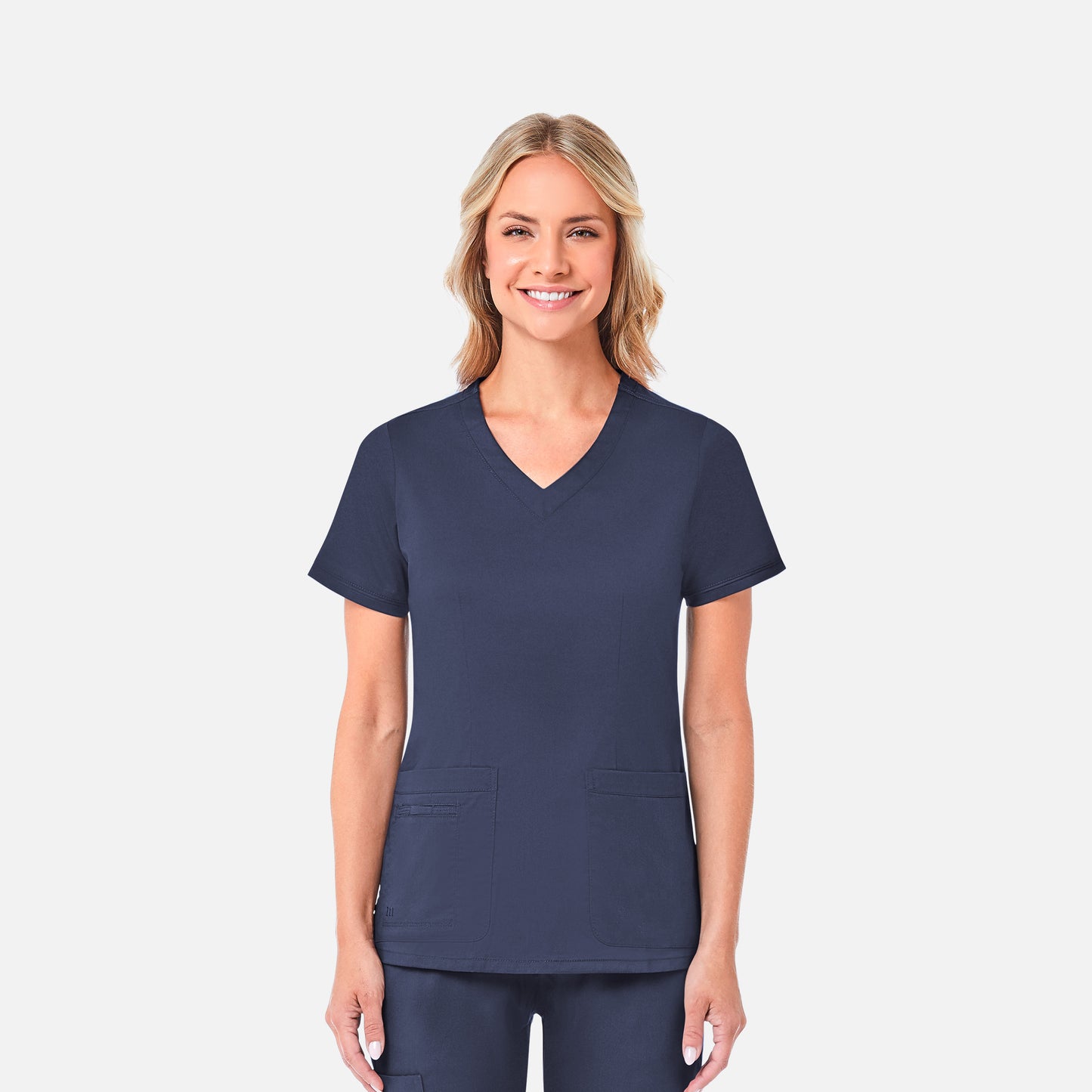 Maevn Blossom 1802 Curved V-Neck Top