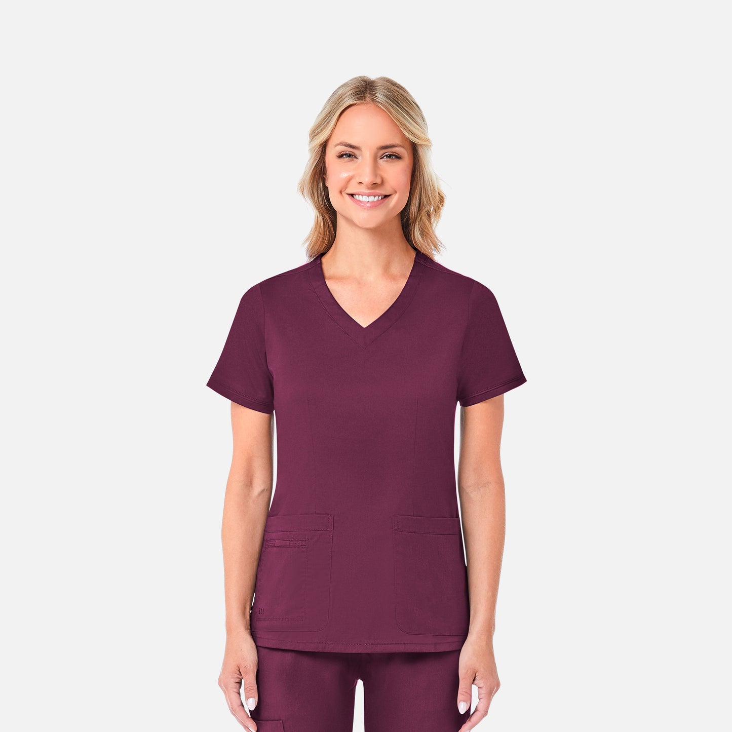 Maevn Blossom 1802 Curved V-Neck Top