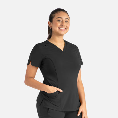 Maevn Focus 20302 Women’s Curved V-Neck Top