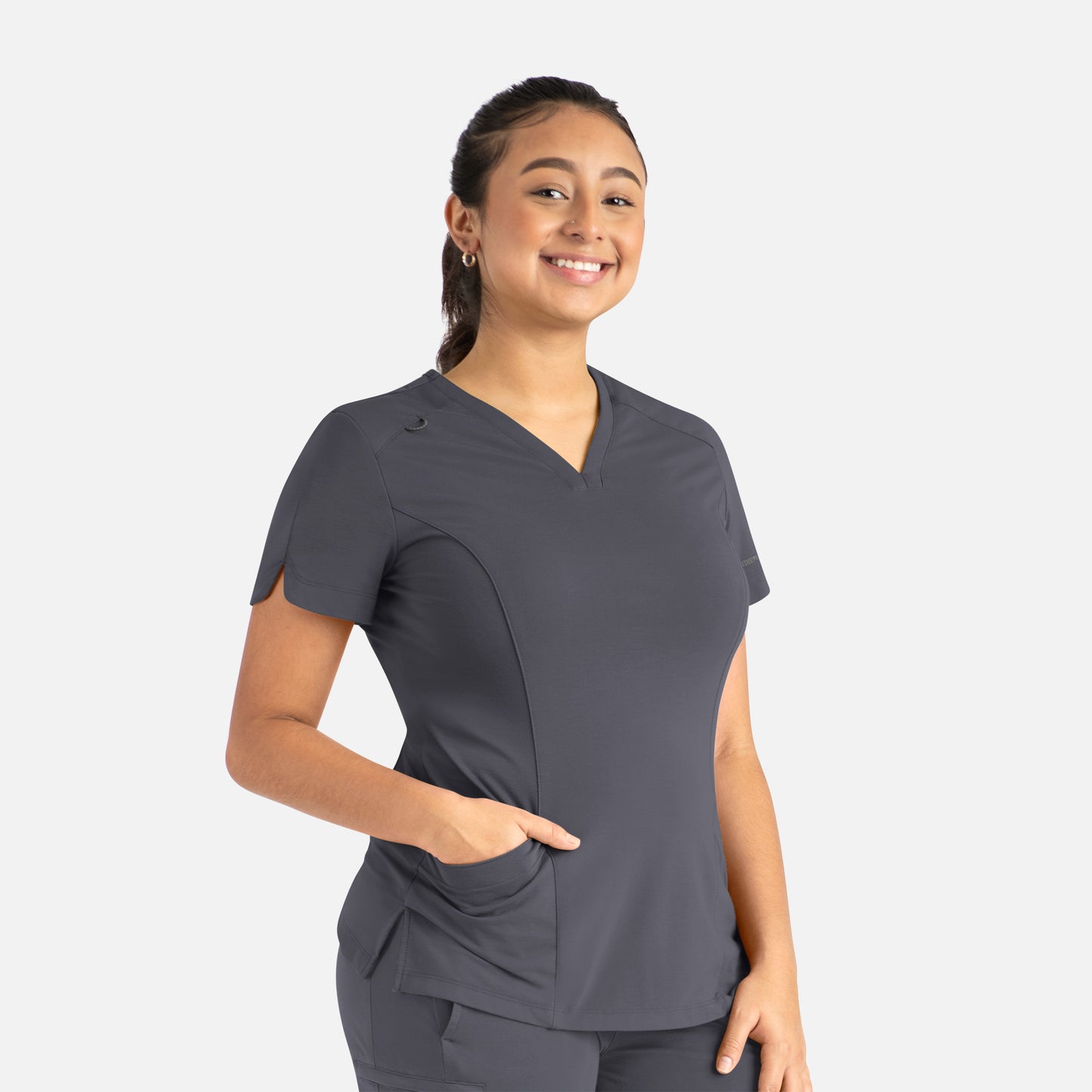 Maevn Focus 20302 Women’s Curved V-Neck Top