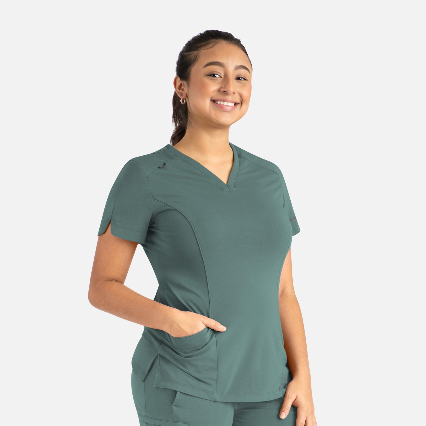 Maevn Focus 20302 Women’s Curved V-Neck Top