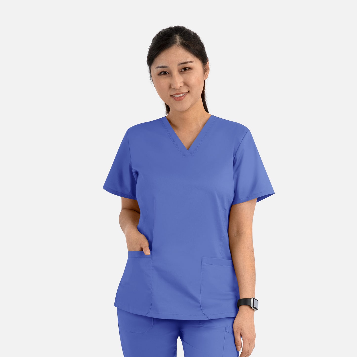 Maevn Blossom Signature 2100 Ladies Basic V-Neck Top
