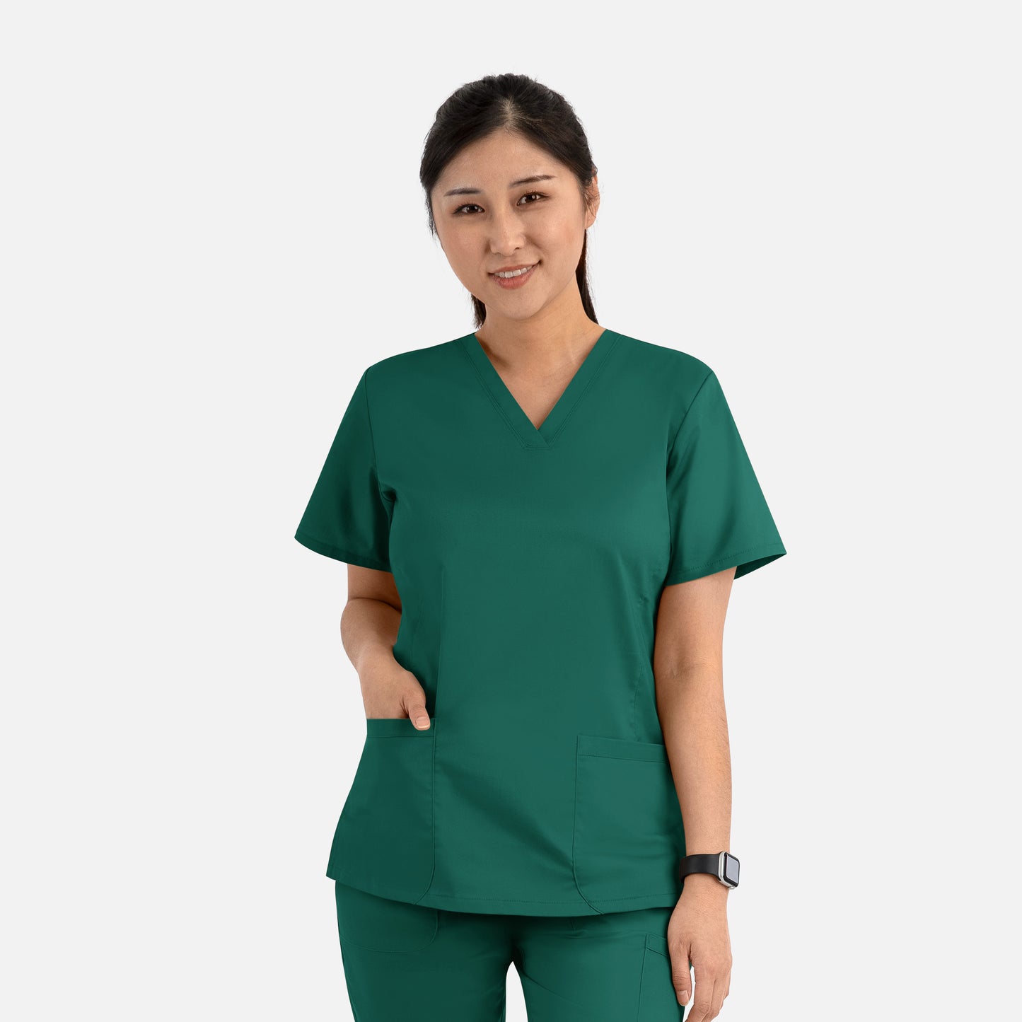 Maevn Blossom Signature 2100 Ladies Basic V-Neck Top