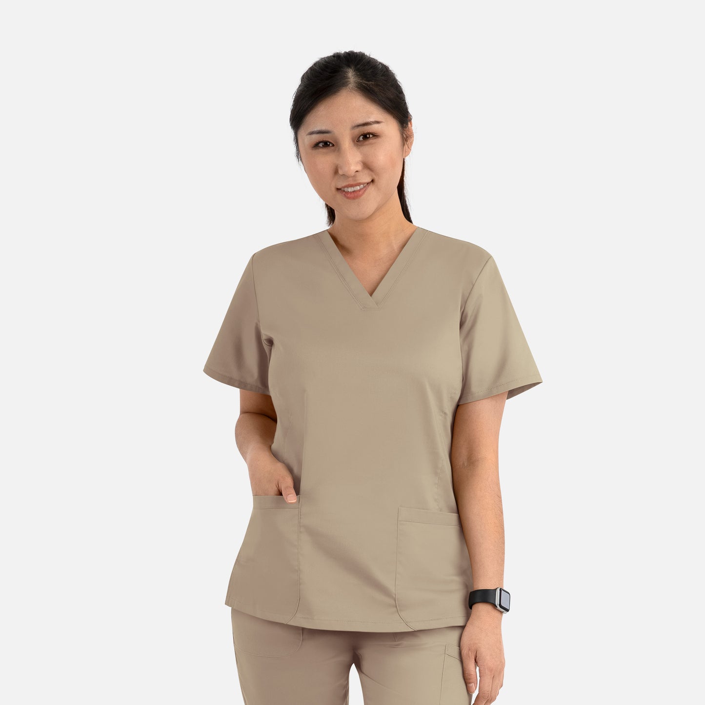 Maevn Blossom Signature 2100 Ladies Basic V-Neck Top