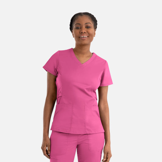 Maevn Blossom Signature 2101 Ladies Functional V-Neck Top