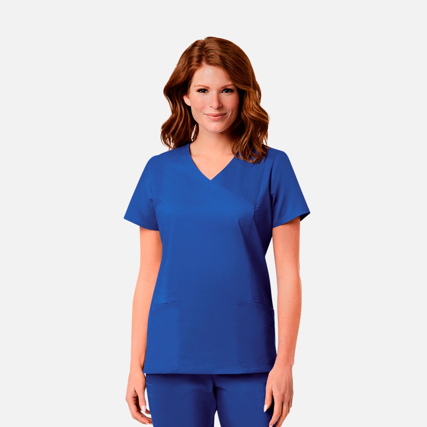 Maevn Blossom Signature 2102 Ladies Mesh Pocket Mock Wrap Top