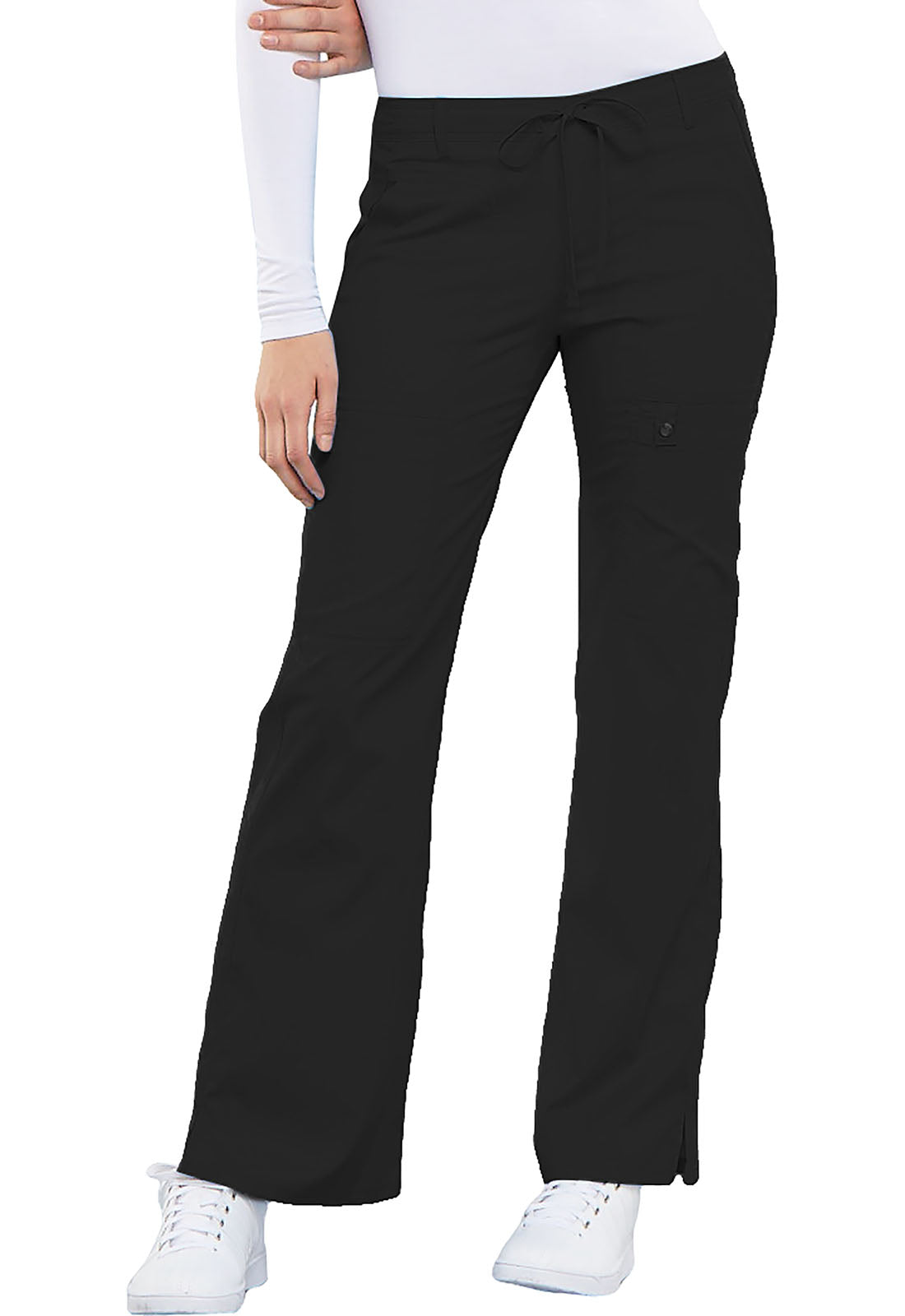 Cherokee Luxe Women's 21100 Flare Leg Drawstring Cargo Pant