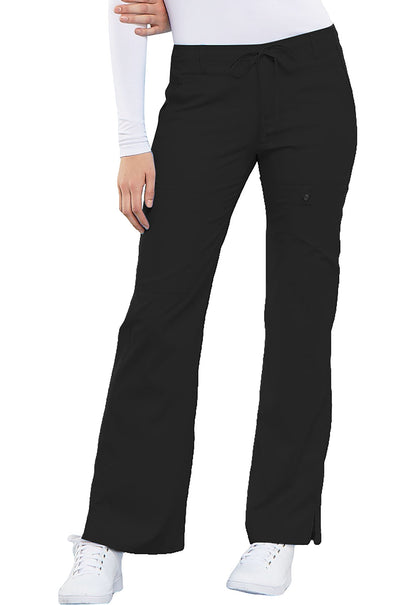 Cherokee Luxe Women's 21100 Flare Leg Drawstring Cargo Pant