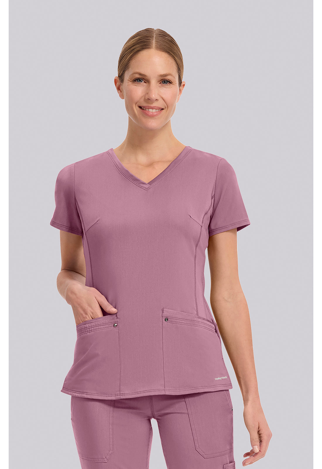 Manos curativas Etiqueta morada YOGA 2245 Juliet Top 