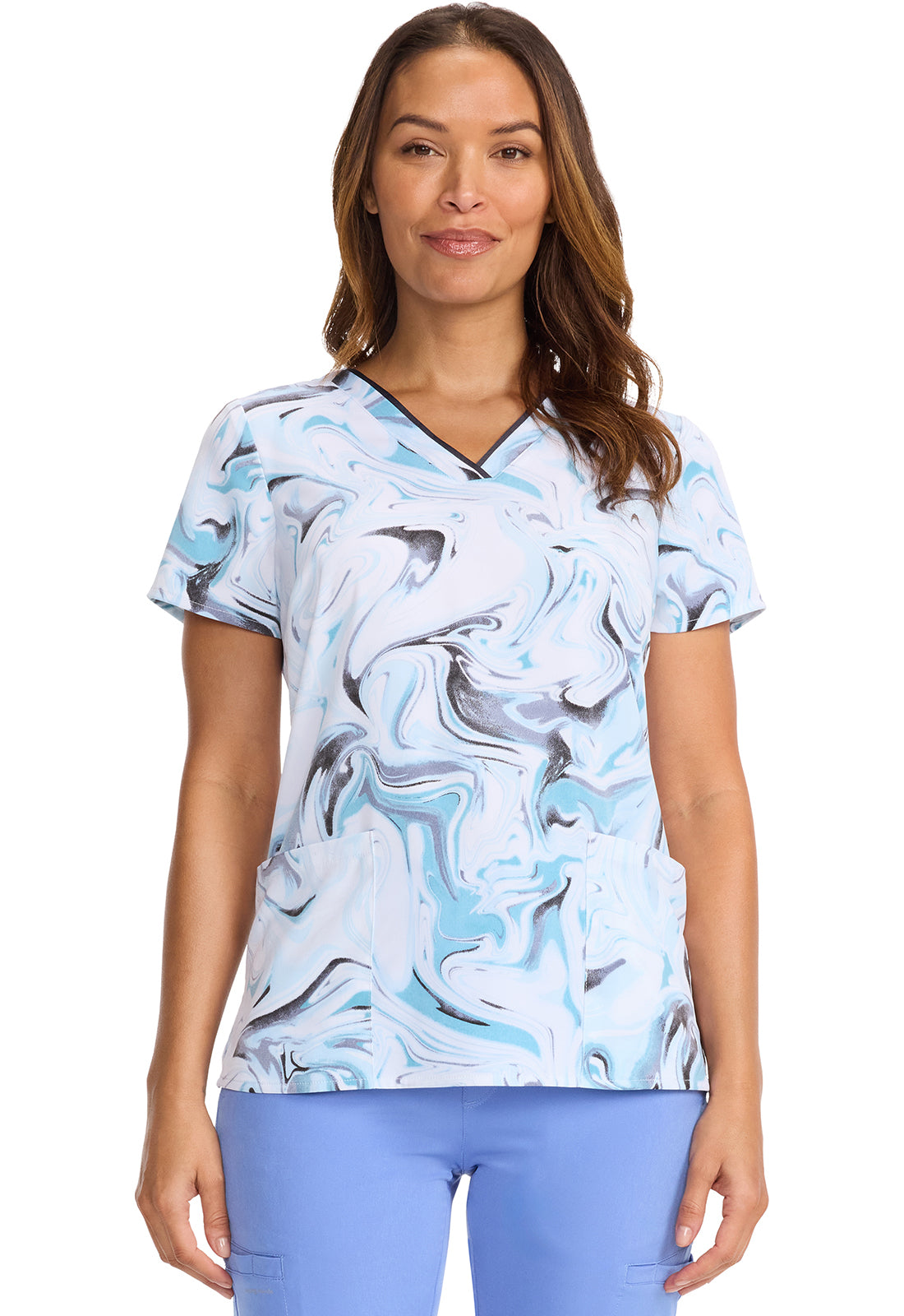 Healing Hands Purple Label Women's 2266 Amanda Print Top