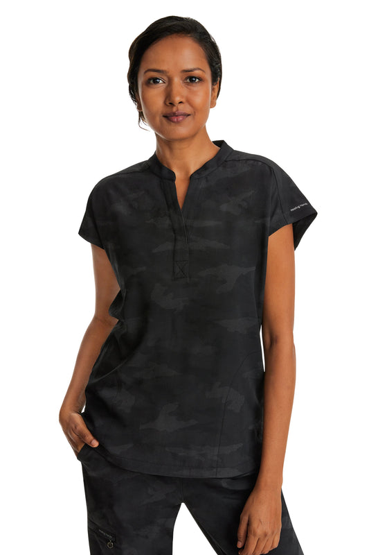 Healing Hands Purple Label Plus Size 2352 Journey Camo Top