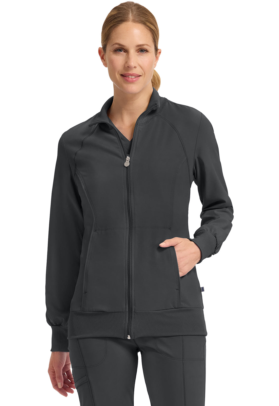 レディースウェア yakkokko Cherokee Infinity Women's 2391A Zip Front Jacket – The Uniform Shoppe