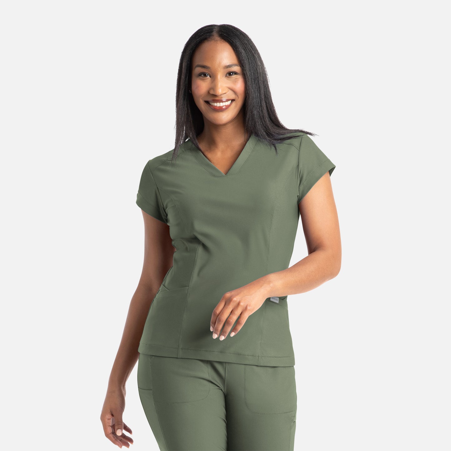 Maevn Embrace 2501 Zoe - Banded V-Neck Top
