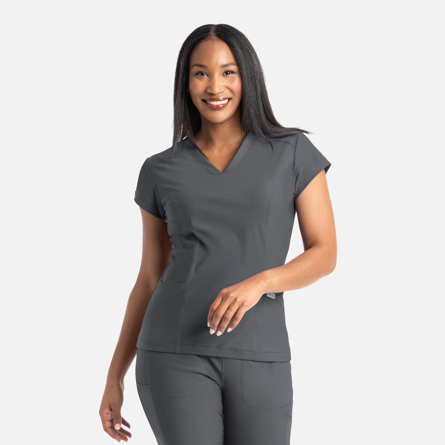 Maevn Embrace 2501 Zoe - Banded V-Neck Top