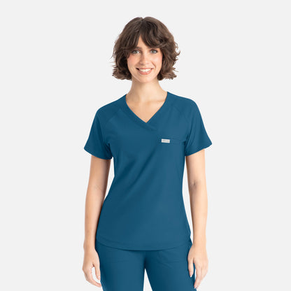 Maevn Embrace 2502 Luna - Tuckable Y-Neck Top — Clearance